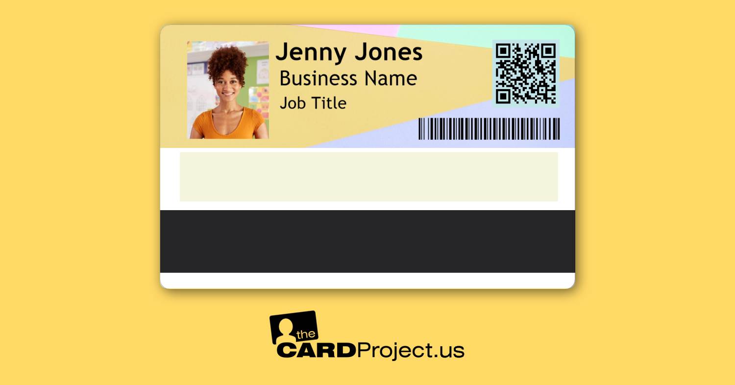 Employee ID Card Double Design 9 (REAR)